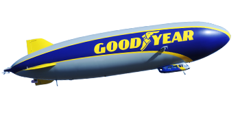 Side view of blimp